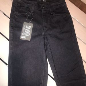 Frame Hoxton High Waist Ankle Jeans - Black Cherry